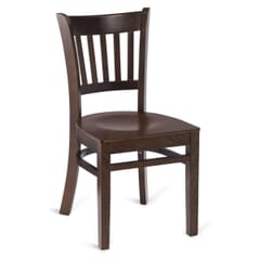 Gladiator Vertical Back Walnut Wood Restaurant Chair