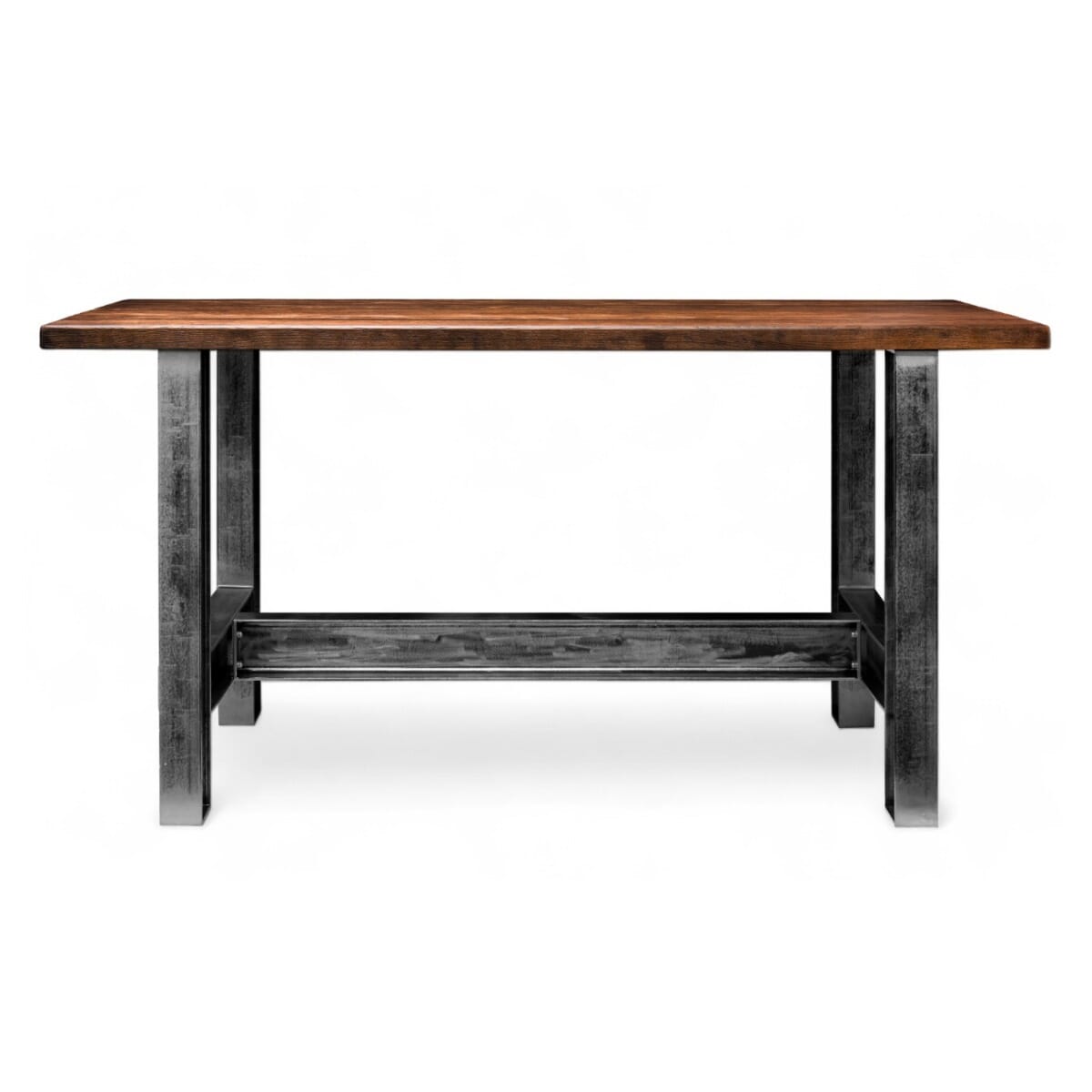 Distressed I-Beam Steel Restaurant Table Base (Custom Color Options)