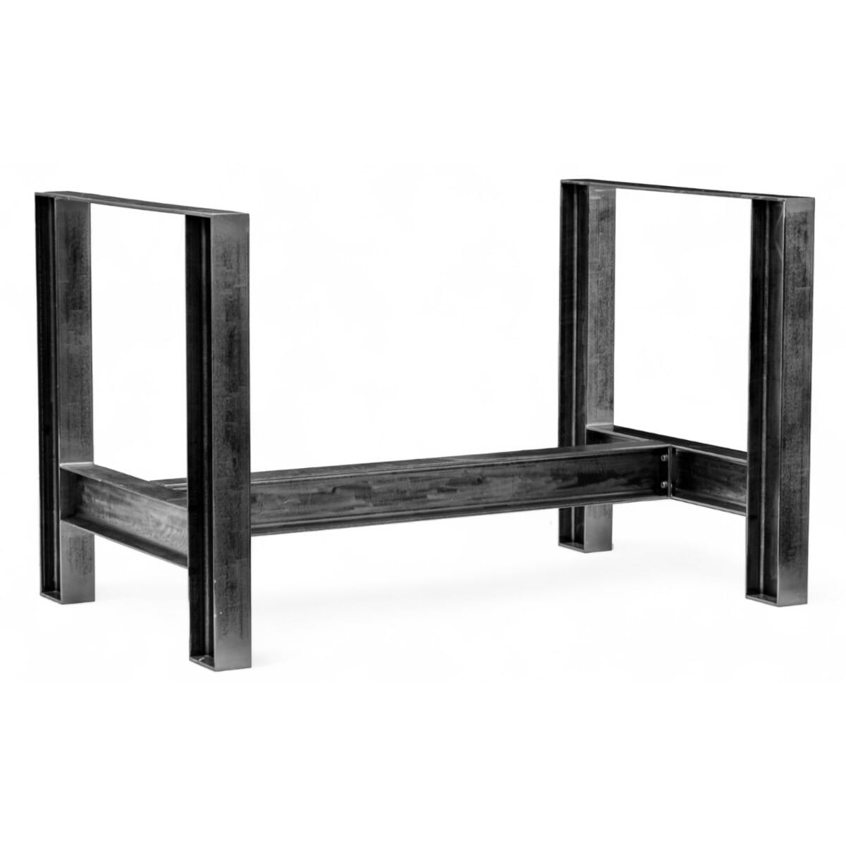 Distressed I-Beam Steel Restaurant Table Base (Custom Color Options)