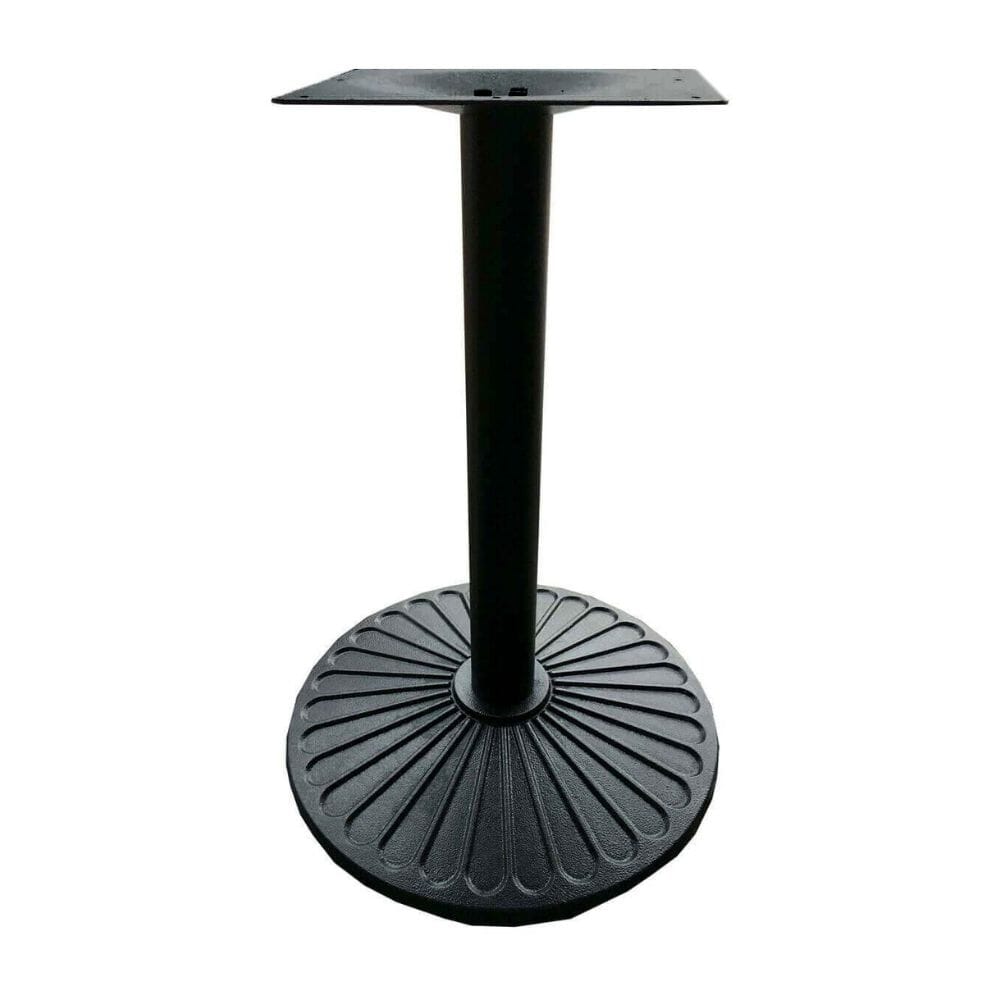 Round Black Restaurant Table Base Indoor/Outdoor (30