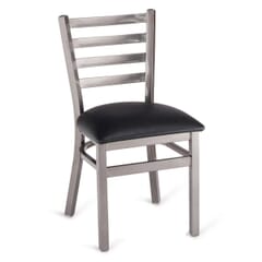 Gladiator Clear Coat Ladder Back Metal Chair