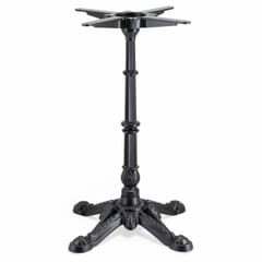 Matte Black Aluminum French Bistro Restaurant Pedestal Base (22