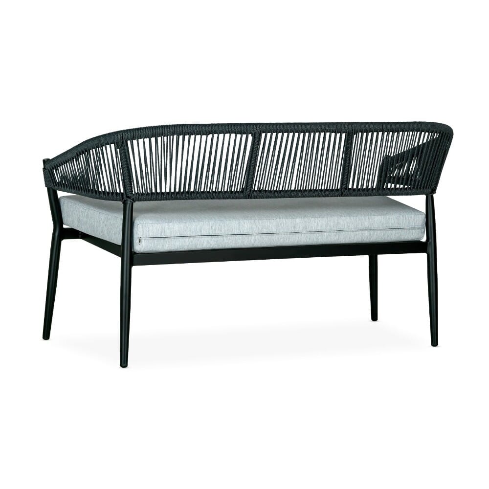 Brezza Outdoor Lovechair with Gray Seat and Back