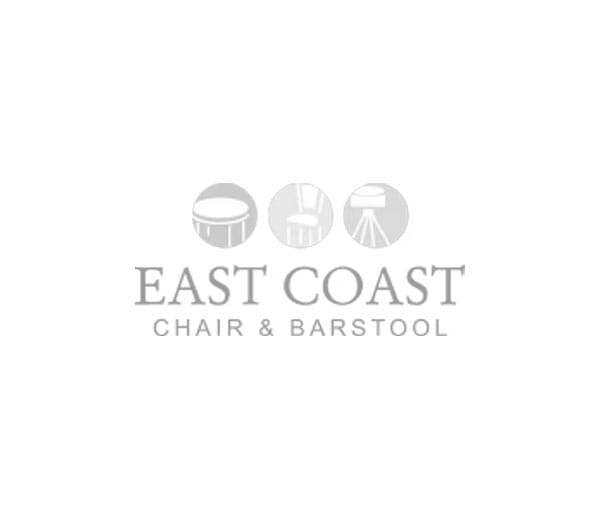 Top Shelf Gladiator 1075 Quilted Button Back Bucket Bar Stool on Square Frame with Silver Footring and Choice of 2 Vinyl Colors