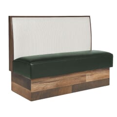 Reclaimed Wood Look Restaurant Booth – Custom Options