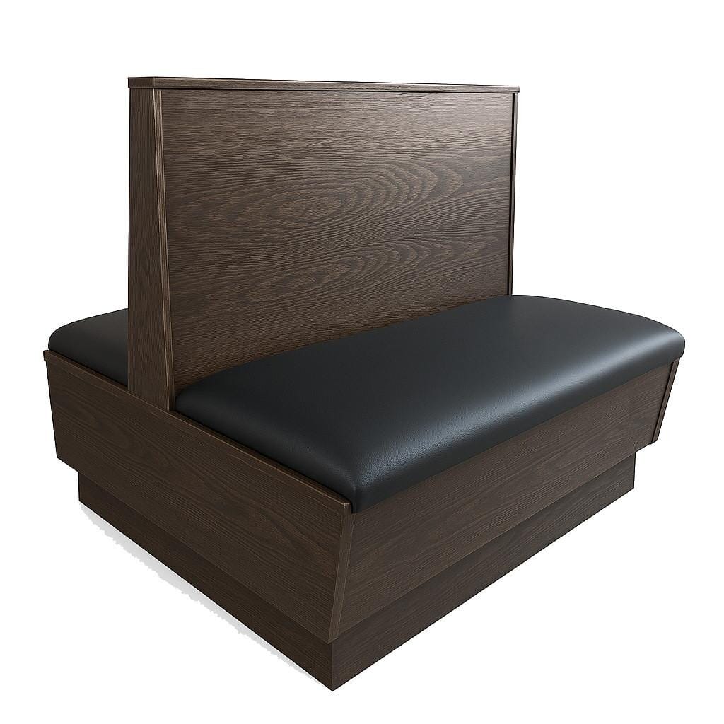 Classic Style Solid Wood Restaurant Booth with Padded Seat and Custom Options