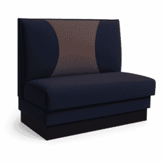 Round Channeled Style Restaurant Booth with Custom Options