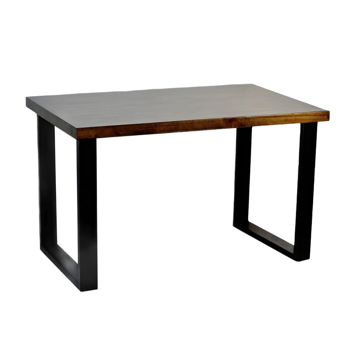 Modern Black Square Steel Table Base for Restaurants (Set of 2)