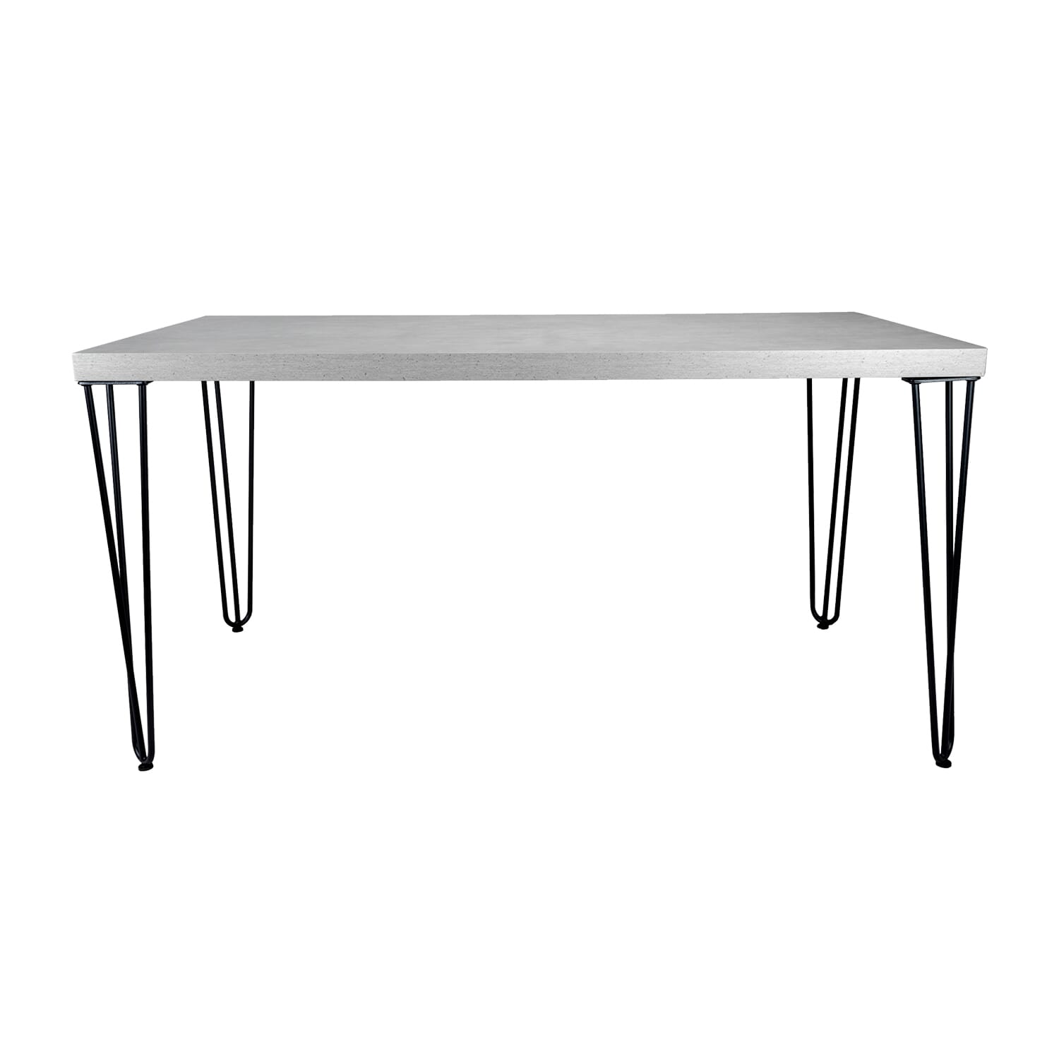 Commercial Black Powder-Coated Solid Welded Steel Table Base (Set of 4)