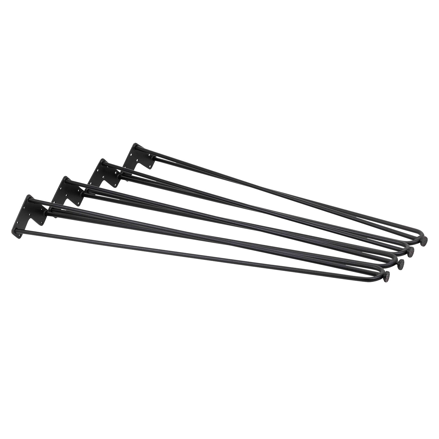 Black Powder-Coated Solid Welded Steel Table Base