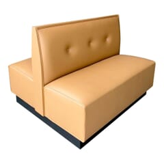 Three Button Tufted Restaurant Booth with Custom Options