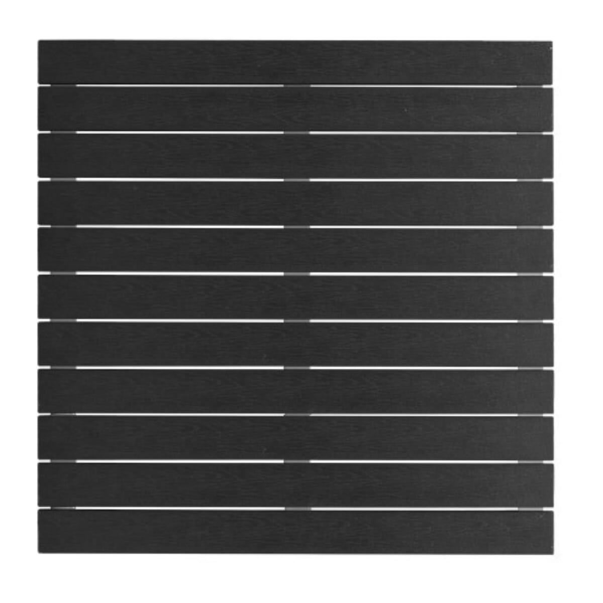 Poly Slats Atlantic Collection Outdoor Table Top with Teak-Inspired Poly Slats in ...