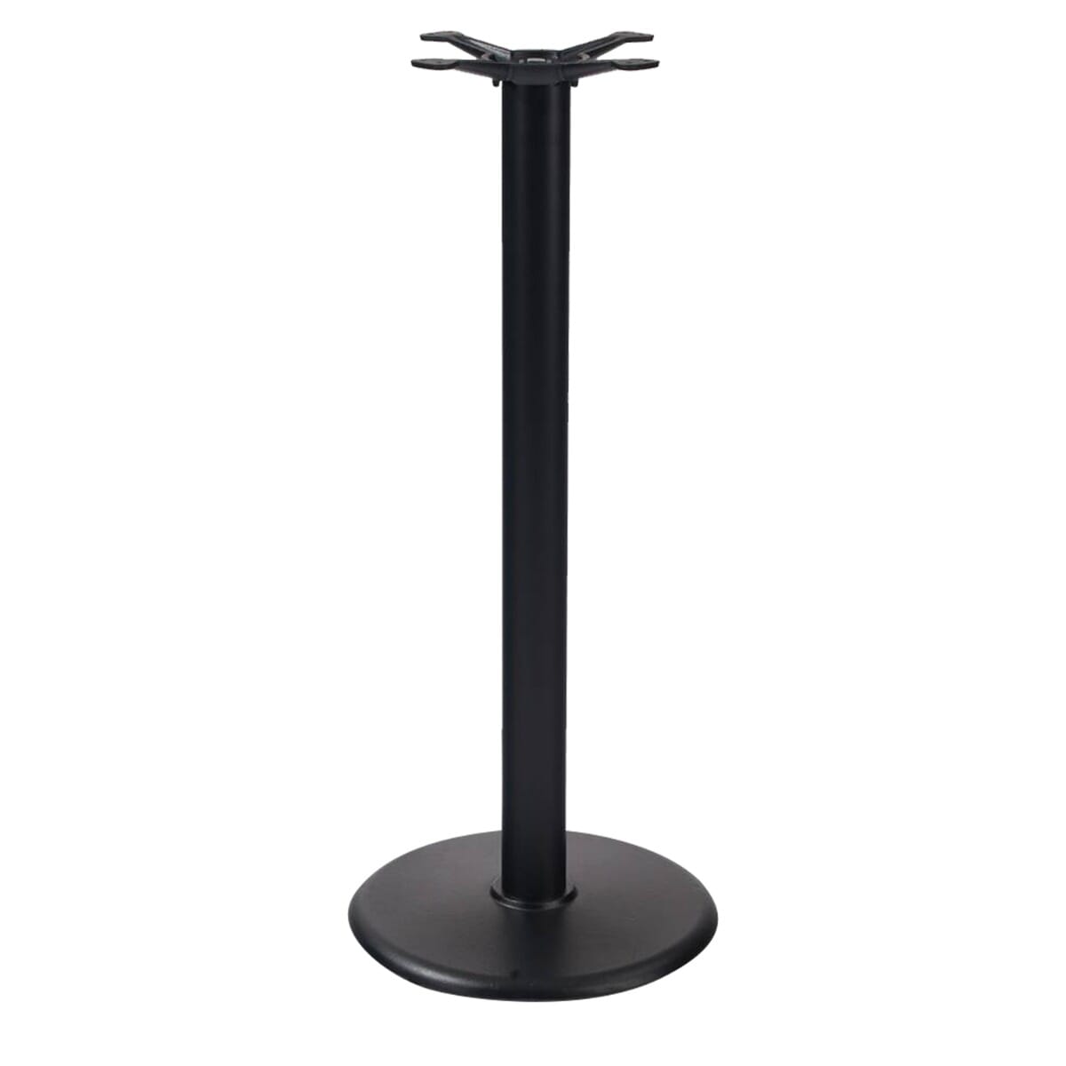 Round Black Cast Iron Restaurant Table Base (Standard & Bar Height, 18